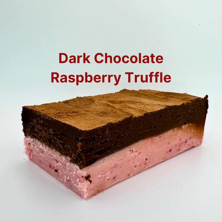 Dark Chocolate Raspberry Truffle Fudge (1/4 lb Wrap)