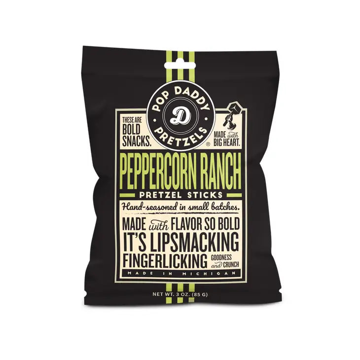 Pop Daddy – Peppercorn Ranch Seasoned Pretzels 3.0oz