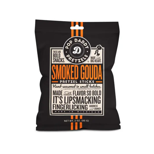 Pop Daddy – Smoked Gouda Seasoned Pretzels 3.0oz