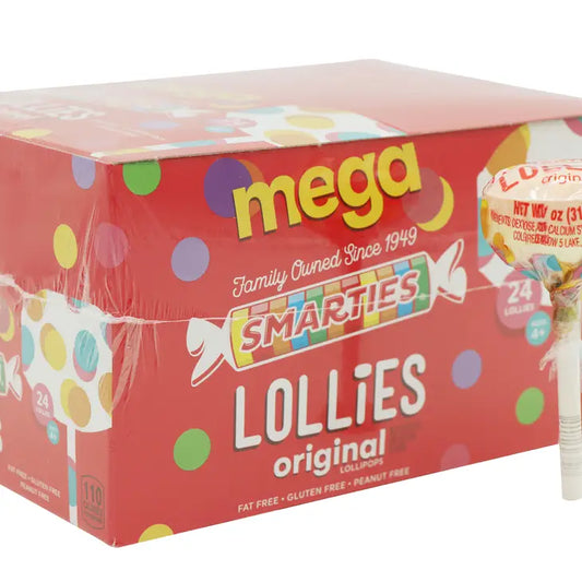 Smarties Mega Lollies, 1.1oz Pop